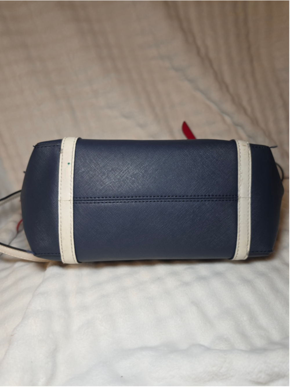 Michael Kors Satchel Bag Red, White, & Blue - Picture 7 of 8